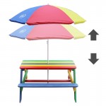Masuta copii cu Bancute Curcubeu din lemn - Bancuta cu Masuta Axi pentru Picnic si Activitati Masuta copii cu Bancute Curcubeu din lemn - Bancuta cu Masuta Axi pentru Picnic si Activitati